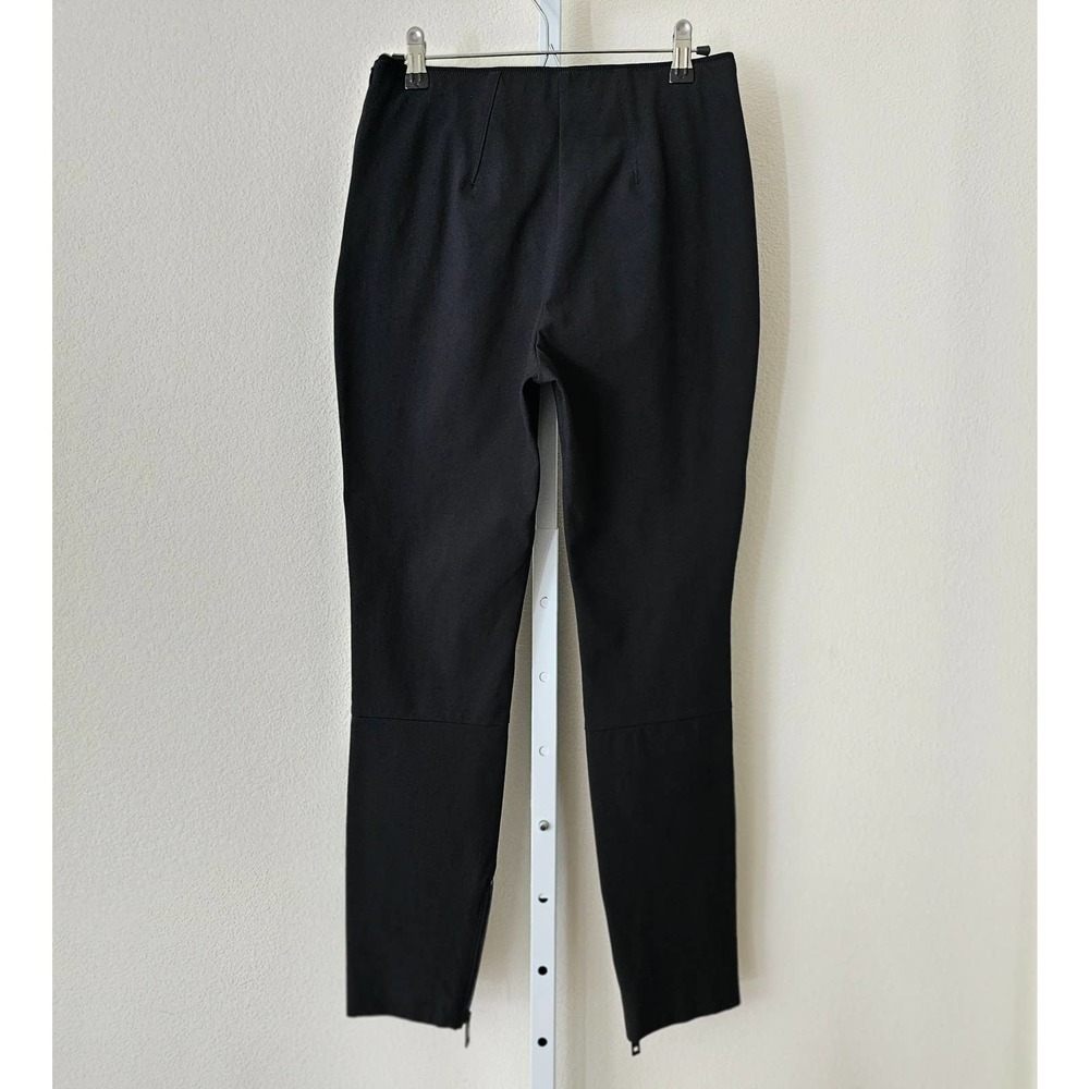 RAG AND BONE Women's Simone Slim Fit Black Cotton Sport Zipper Pants Sz 6 - Picture 2 of 15